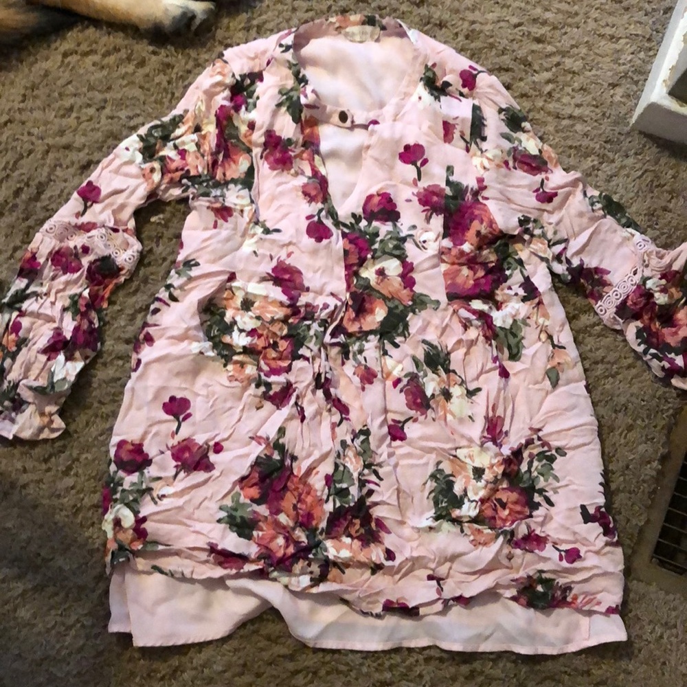 Floral tunic top